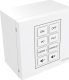 Vision VISION Techconnect Faceplate Steuermodul - LEBENSLANGE GARANTIE - 8 Tasten - lernt Infrarot-Fernbedienungscodes von anderen Fernbedienungen - unterstutzt RS-232, 12V-Ausloser, Planung - mehrere Befehle pro Taste - Doppelraummodul - 1-fach britisch 1