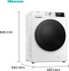 Pralko-suszarka Hisense Pralka-suszarka HISENSE WDQA8014EVJM 11