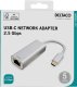 Deltaco USB-C tinklo adapteris DELTACO, 2,5G, aliuminis / USBC-GIGA6 2