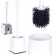 Orion Szczotka do toalety silikonowa ze stojakiem biała 1