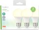 Nedis Nedis LBE27A601P3 lampa LED Ciepłe białe 2700 K 4,9 W E27 F 2