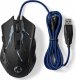 Mysz Nedis Nedis GMWD210BK myszka Po prawej stronie USB Typu-A Optyczny 3600 DPI 3