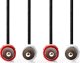 Kabel Nedis Nedis CAGL24200BK10 kabel audio 1 m 2 x RCA Czarny 2