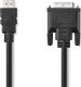 Adapter AV Nedis Nedis CCGL34800BK20 adapter kablowy 2 m HDMI Typu A (Standard) DVI-D Czarny 1