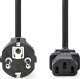 Kabel zasilający Nedis Nedis CEGL10030BK50 kabel zasilające Czarny 5 m CEE7/7 C13 panel 2