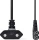 Kabel zasilający Nedis Nedis CEGL11055WT30 kabel zasilające Czarny 30 m CEE7/16 IEC 320 2