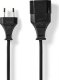 Kabel zasilający Nedis Nedis CEGL11085BK50 kabel zasilające Czarny 5 m CEE7/16 1