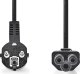 Kabel zasilający Nedis Nedis CEGL10100BK50 kabel zasilające Czarny 5 m CEE7/7 C5 panel 2