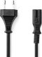 Kabel zasilający Nedis Nedis CEGL11040BK30 kabel zasilające Czarny 3 m C7 panel 1