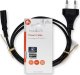 Kabel zasilający Nedis Nedis CEGL11040BK10 kabel zasilające Czarny 1 m C7 panel 3