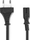 Kabel zasilający Nedis Nedis CEGL11042BK20 kabel zasilające Czarny 2 m Wtyczka zasilająca typu C IEC 320 1