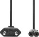 Kabel zasilający Nedis Nedis CEGL11042BK20 kabel zasilające Czarny 2 m Wtyczka zasilająca typu C IEC 320 2