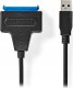 Adapter USB Nedis Nedis CCGB75100BK05 zmieniacz płci / kabli USB-A SATA 22-Pin Czarny 1