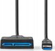 Adapter USB Nedis Nedis CCGB75100BK05 zmieniacz płci / kabli USB-A SATA 22-Pin Czarny 3