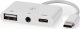HUB USB Nedis Nedis CCGB64790WT01 stacja dokująca Przewodowa USB 2.0 Type-C Biały 3