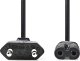 Kabel zasilający Nedis Nedis CEGL11940BK100 kabel zasilające Czarny 10 m CEE7/17 Wtyczka zasilająca typu C 4