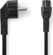 Kabel zasilający Nedis Nedis CEGL10100BK30 kabel zasilające Czarny 3 m Wtyczka zasilająca typu F IEC C5 1