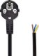 Kabel zasilający Nedis Nedis CEGL11918BK kabel zasilające Czarny 1,8 m Wtyczka zasilająca typu F 2