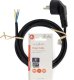 Kabel zasilający Nedis Nedis CEGL11918BK kabel zasilające Czarny 1,8 m Wtyczka zasilająca typu F 3