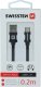 Kabel USB Swissten USB-A - USB-C 0.2 m Niebieski (71521108) 8