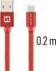Kabel USB Swissten USB-A - USB-C 0.2 m Czerwony (71521106) 16