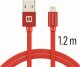 Kabel USB Swissten USB-A - Lightning 1.2 m Czerwony (71523206) 15