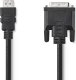 Adapter AV Nedis Nedis CCGB34800BK30 zmieniacz płci / kabli HDMI DVI-D 24+1 Czarny 1