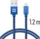 Kabel USB Swissten USB-A - Lightning 1.2 m Niebieski (71523208) 15