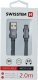 Kabel USB Swissten USB-A - micro-B 2 m Szary (71522302) 9