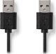 Kabel USB Nedis USB-A - USB-A 3 m Czarny (CCGT60000BK30) 5