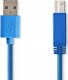Kabel USB Nedis USB-A - USB-B 3 m Niebieski (CCGP61100BU30) 6