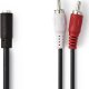 Kabel Nedis kabel audio 0,2 m 2 x RCA 3.5mm Czarny 1