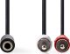 Kabel Nedis kabel audio 0,2 m 2 x RCA 3.5mm Czarny 2