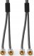 Kabel Nedis RCA (Cinch) x2 - RCA (Cinch) x2 2m szary (CATB24200GY20) 2