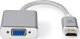 Adapter AV Nedis Nedis CCTB34900AL02 adapter kablowy 0,2 m HDMI Typu A (Standard) VGA (D-Sub) Srebrny 1