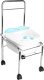 Activeshop Zestaw brodzik do pedicure na kółkach chrom + masażer do stóp masażer z podtrzymaniem temp. AM-506A 1