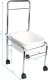 Activeshop Zestaw brodzik do pedicure na kółkach chrom + masażer do stóp masażer z podtrzymaniem temp. AM-506A 2