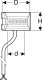 Geberit Podgrzewacz wpustu Geberit Pluvia d56 230V/8W 3