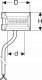 Geberit Podgrzewacz wpustu Geberit Pluvia d56 230V/8W 4
