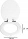 Deska bidetowa Wenko Toilet Seat Urbino white, Easy Close MDF 2