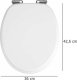 Deska bidetowa Wenko Toilet Seat Urbino white, Easy Close MDF 3