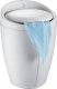 Wenko Skórzana pufa CANDY WHITE - kosz na pranie, 2 w 1, WENKO 2