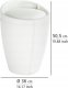 Wenko Skórzana pufa CANDY WHITE - kosz na pranie, 2 w 1, WENKO 5