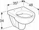 Miska WC Geberit Geberit lejowa, krótka, wisząca miska WC Selnova Compact Rimfree 500.349.01.1 7