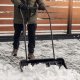 Kadax KADAX Łopata Pług Do Śniegu Na Kółkach + Łopata Drewniany Trzonek Zestaw 1