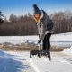Kadax KADAX Łopata Zgarniacz Pług Do Śniegu Na Kółkach + Łopata Ergo Zestaw 4