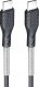 Kabel USB ForCell USB-C - USB-C 1 m Czarny 1