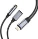 Adapter AV Tech-Protect Kabel Tech-Protect UltraBoost Lightning (męski) / mini jack 3.5mm (żeński) - Lightning (żeński) - czarny 1