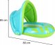 Bestway BESTWAY 34091 Kółko do pływania dla niemowląt koło pontonik dla dzieci dmuchany z siedziskiem z daszkiem zielony 1-2lata 18kg 2