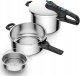 Tefal Zestaw szybkowary TEFAL Secure Trendy Pressure 4L + 6L INDUKCJA P2584301 5